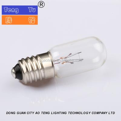 China T16 E12/E12s/E14/BA15d/BA15s Nickel Plating Clear Indicator Copper Light Bulb for sale