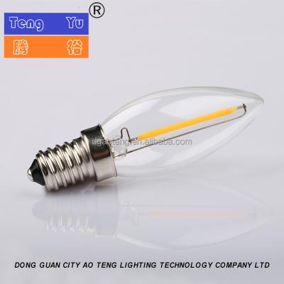 China Hotel Mini Candle C26 Filament Led Bulb 2700-6500K For Fridge Or Decorative Lighting for sale