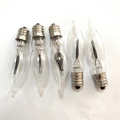 China Decorative Flicker Flame Bulb C18 Light Bulbs, Flicker Flame Shaped E12 Base 230V1.5W Light Bulbs For String Light for sale