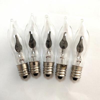 China Decorative Light Bulb Halloween Decoration C18 E12 Sconce Candle Lamp Replacement Bulb 230V1.5W Flame Flasher Light Bulb for sale