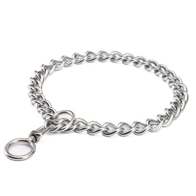 China Factory direct stocked high quality stainless steel dog chain P chain pet collar supply for sale