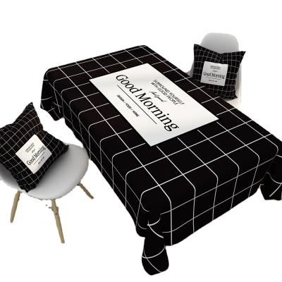 China Style Tablecloth 100% Waterproof Simple Modern Waterproof Printed Dining Table Cover for sale