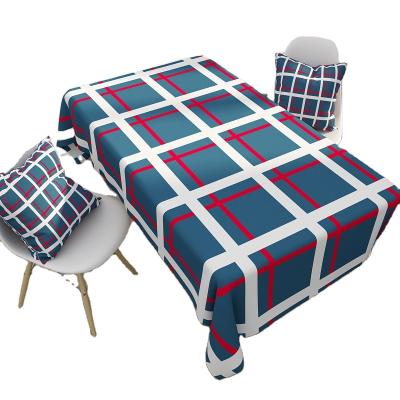 China High Quality Waterproof Plaid Tablecloth Printed Waterproof Table Cloth For Home Restaurant Dining Table Cloth for sale