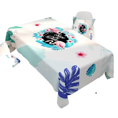 China Waterproof Cool Factory Printed Tablecloth Polyester Fabric Tablecloth Modern Style Waterproof Tablecloth for sale