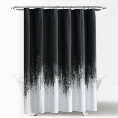 China Insulated Ready Made Shower Curtain Set For Bathroom Curtains Solid Printed Waterproof Fabric for sale