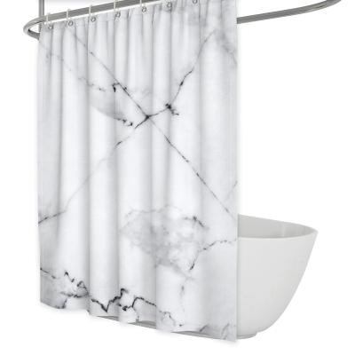 China Plug And Play Blackout Shower Curtain Set For Bathroom Printed Waterproof Shower Curtains for sale