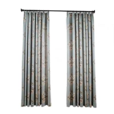 China Factory Style Shading Flower Jacquard Luxury Insulated Living Room Bedroom Window Curtain for sale