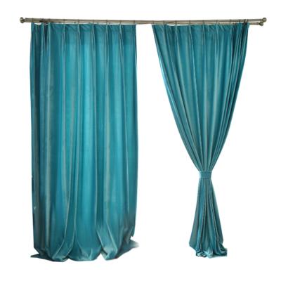 China Luxury Plain Insulated Thicken Type Velvet Living Room GSM 100%shading High Velvet Curtains for sale