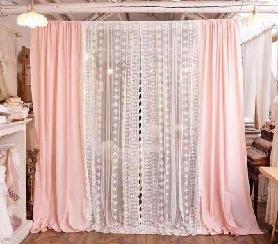 China Factory Wholesale Insulated Embroidery Lace Curtain Sheer Nylon Fabrics For Windows for sale