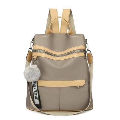 China PORTABLE Hot Selling Simple And Soft Plush Ball Backpack Pendant Backpack For Woman for sale