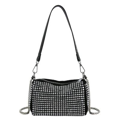 China New high quality 2022 fashion ladies shoulder bag evening clutch women party prom rhinestone shoulder bag for sale