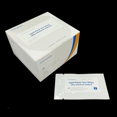 China Lipid Profile Test Strip by Dry Chemical Method Cardiac Disease Monitor CE marked for sale