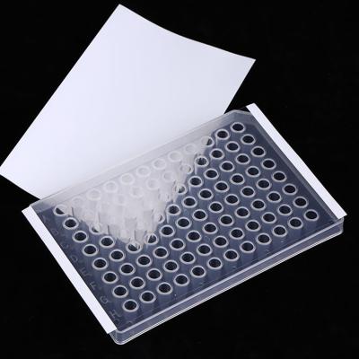 China High Responsive PCR Non-permeable Film 96 Well Microplate Transparent Sealing Film PCR Plate Sealing Film for sale