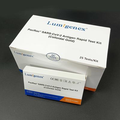 China Covid-19 Antigen Rapid Test Kit (Colloidal Gold) For Medical Use With CE for sale