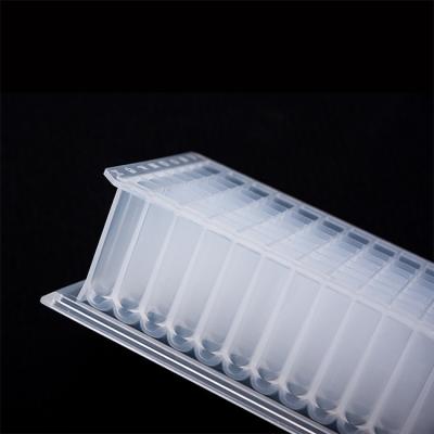 China U Bottom PCR Consumables 2.2ml 96 Deep Well Plate With Skirt Edge for sale