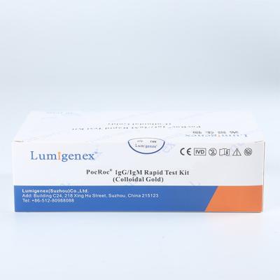 China 10μL Fingertip Blood Antibody Diagnostic Kit , CE Rapid Test Kit IgM IgG for sale