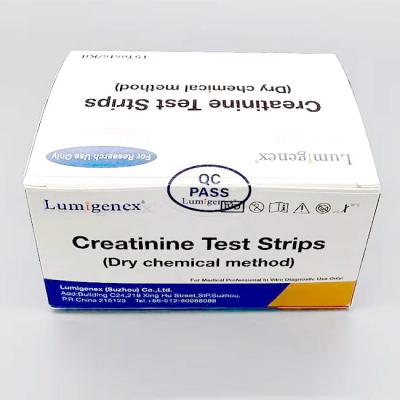 China OEM Droge Chemische Creatinine Teststrips CE Goedgekeurd voor ziekenhuis Te koop