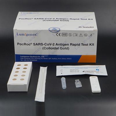 China SARS-CoV-2 20mins Rapid Antigen Swab Test Kit Home Collection for sale