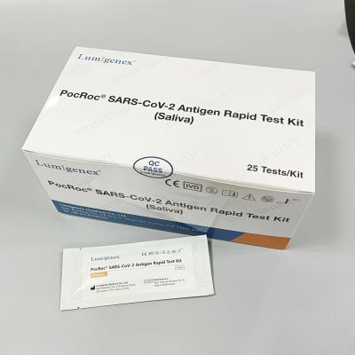 Cina ISO 20mins Covid-19 Antigen Saliva Test Kit Alta sensibilità in vendita