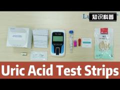 Whole Blood / Serum Uric Acid Test Strips Dry Chemistry Method For Monitor Uric Acid