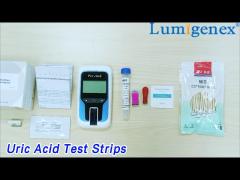 Clinical Chemical Uric Acid Test Strips Rapid Detect Blood / Urine Sample