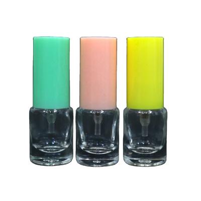 China High Quality Cheap Portable Personal Care Perfume Glass Bottle 5ml 10ml 15ml Nail Polish Bottle With Plastic Sprayer Lid for sale