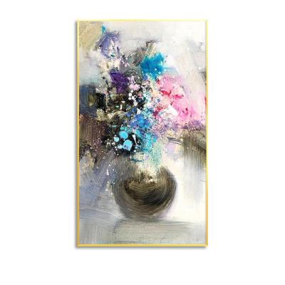 China Modern Handmade Bedroom Decor 3D Hand Painted Art Modern Colorful Floral Oil Painting 3d Hand Painted Home Decorations for sale