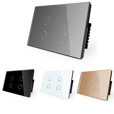 China New Rise Toque 2021 Touch Screen Light Wall Switch Switch Single Live Line Touch Panel Light Wall Switch Lamp Switch for sale