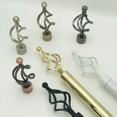 China Modern Low Price Home Decor Curtain Poles High Grade Curtain Accessories Drapery Rod Sets for sale