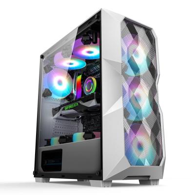 China With side panel window Argb cpu fan for pc game white case itx computer for sale