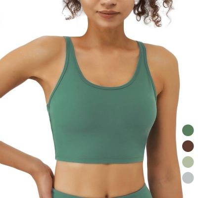 China Wholesale Customized Breathable Ladies Gym Yoga Running Bra Tops Ladies Sports Workout Fitness Lift Up Sports Bra for sale