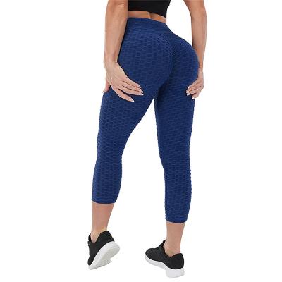 China New Breathable Summer Ladies Side Mesh Yoga Pants Compression Fitness Wear Ladies High Waist Gaiters for sale