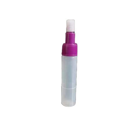 China Cylindrical Plastic Medicine PET Reagent Bottle 5ml Mini Plastic Spray Bottle for sale