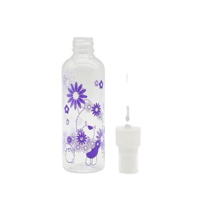 China 80ml 100ml 200ml Manufacturer High Quality Transparent Capsule Shape Cosmetic Mist Toning Water Perfume Spray Bottle PET Spray Bottle for sale