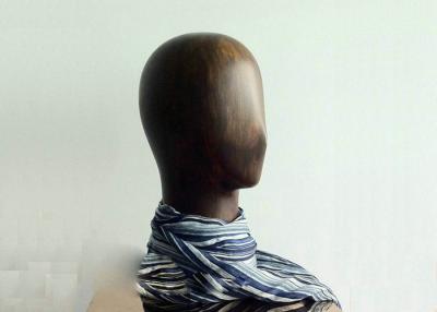 China Smooth Surface Fiberglass Mannequin Head For Scarf / Jewelry Store Display for sale