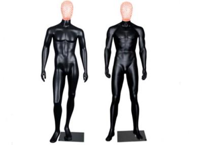 China Maniquí de la exhibición de la tienda de los hombres llenos del cuerpo de la fibra de vidrio con la cabeza de alambre del hierro Eco amistoso en venta