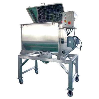 China Powder Dry Industrial Horizontal Powder Kneader Ribbon Blender Mixer Machine Price for sale