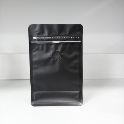 China Fine Quality Moisture Proof Black Recycle Coffee Packaging Bag With Valve for sale