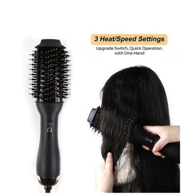 China Best Selling Straight Hair Comb New Technology Hot Air Styler Brush Brush Sweep Hair Straightener Hair Dryer Brush for sale