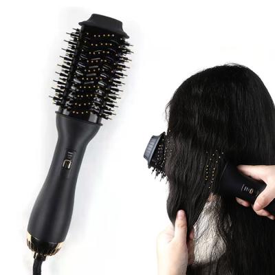 China Straight Negative Hair Comb 1200W Ion Hair Dryer Brush One Stage Hair Dryer And Hot Airbrush Volumizer Styler for sale