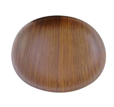 China Mid Century Modern Wood Grain Resin Tray Soap Dish Zen Jewelry Tray for sale