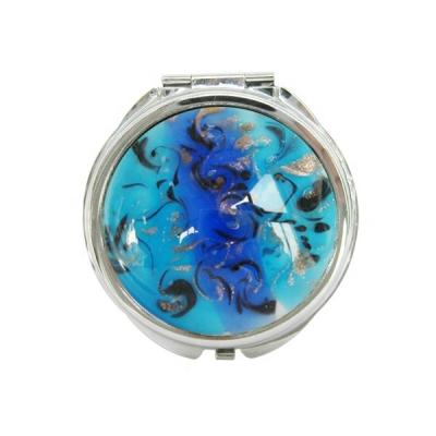 China Handmade Europe Italy Murano Glass Personalized Cosmetic Mirrors For Her for sale