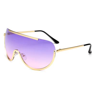 China 2021 Oversized Anti UV400 Hotsale One Piece Women Vintage Shades Square Sunglasses for sale