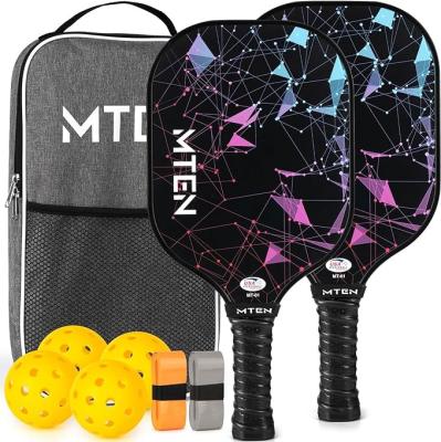 China USAPA Approved Fiberglass Surface Pickleball Set with Indoor Pickleball Rackets Pickleball Paddles Set for sale