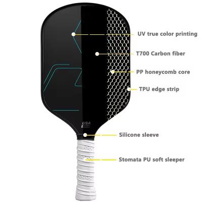 China Thermoformed Pickleball Paddle T700 Carbon Fiber For Adults Entertainment Approved for sale