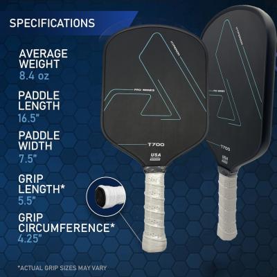 China 16.5''*7.5'' Selling Paddle Graphite Carbon Fiber Pickle Ball Rackets for Experience for sale