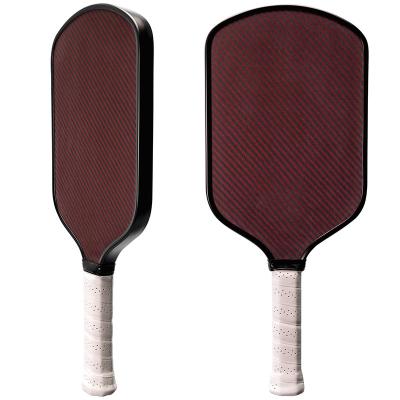 China 16.5*7.5 In Red KVL Aramid Pickleball Paddle With Honeycomb 16mm 14mm PP Core for sale