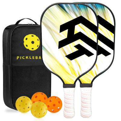 China PP Honeycomb Core Fiberglass Pickleball Paddles Heavy Silicone Handle USAPA Standard for sale