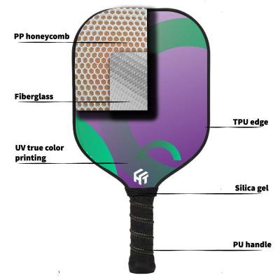 China Custom Graphite Carbon Glass Fiber Pickleball Paddle Perfect for All Levels of Play for sale