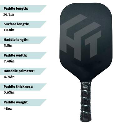 China 41.7cm Length USAPA Approved 3K T700 Carbon Thermoformed Pickleball Paddle Edgeless Model for sale